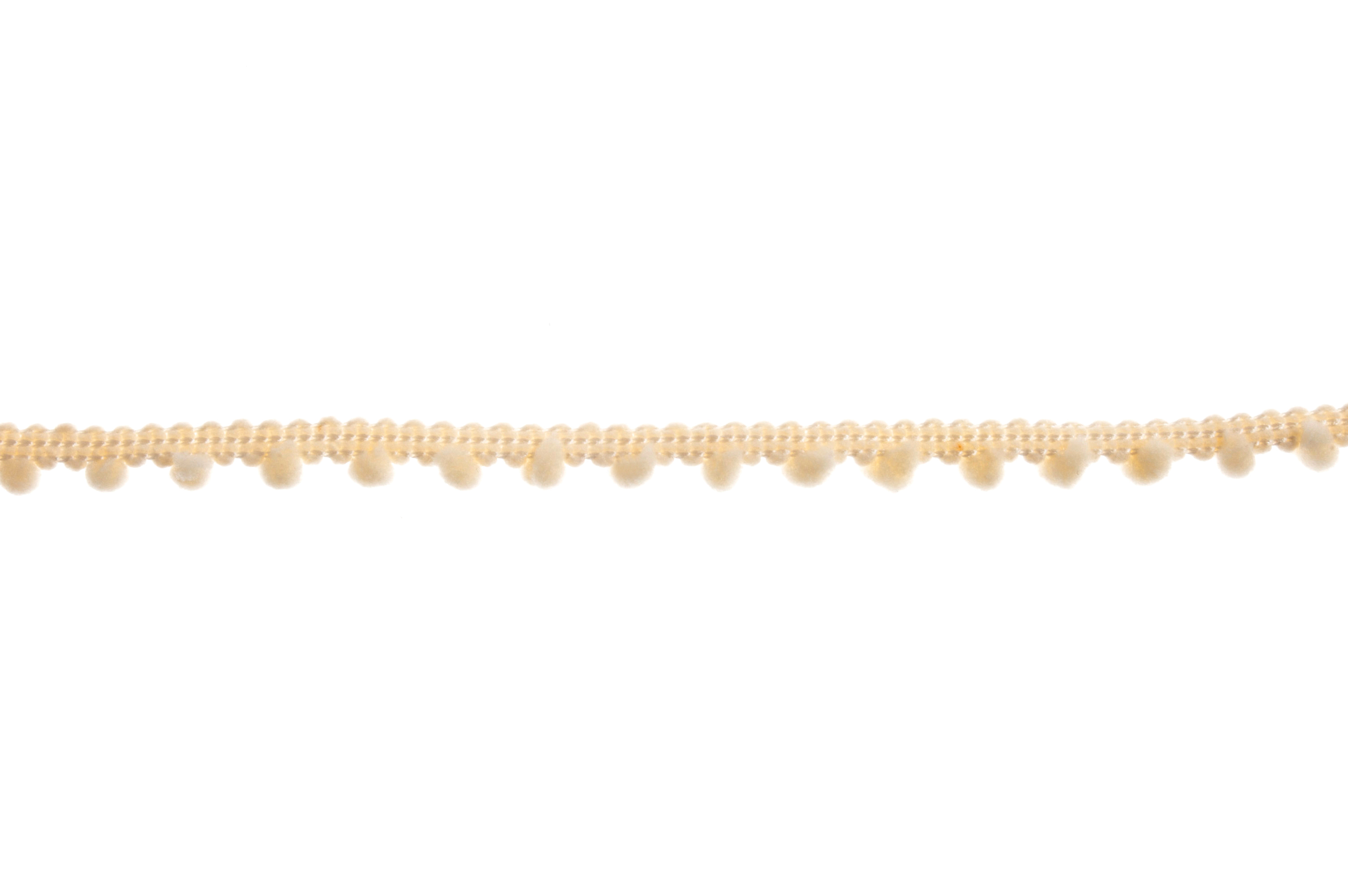 Pom Pom 27.4m x 7mm: Cream - Per Meter by Trim