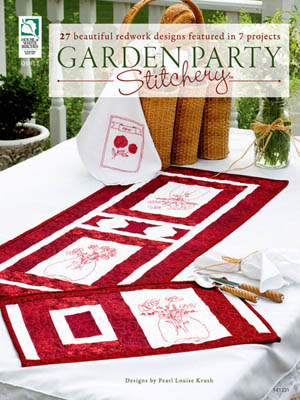 Annie's Redwork Garden Party Stitchery