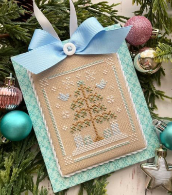 Country Cottage Needlework -  8 Frosty Christmas -  Pastel Collection 