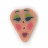 4674. S Small Witch Face  by Just Another Button Company   