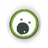 4689 S Small Green Googly Eye by Just Another Button Company  