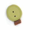 4722T Tiny Light Green Christmas Bulb   by Just Another Button Company  