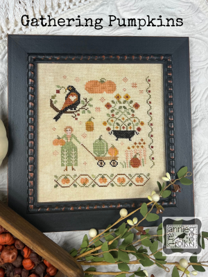 Gathering Pumpkins by Annie Beez Folk Art 