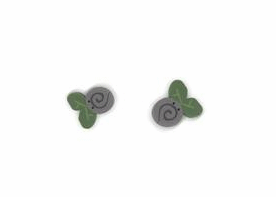 Courage 2311S Small Lavender Swirl Buds Buttons x 2 by Just Another Button Company