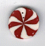 Gingerbread House 1 nh1067M Medium Peppermint Swirl by Just Another Button Company   