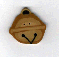 nh 1045 L Sleigh bell by Just Another Button Company 