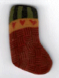 nh1021L Red  Stocking Large by Just Another Button Company