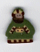 nh 1057.S Small Green Wise Man 