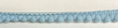 Pom Pom 27.4m x 7mm: Pale Blue - Per Meter by Sew Cool