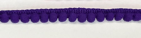 Pom Pom 27.4m x 7mm: Purple - Per Meter by Sew Cool