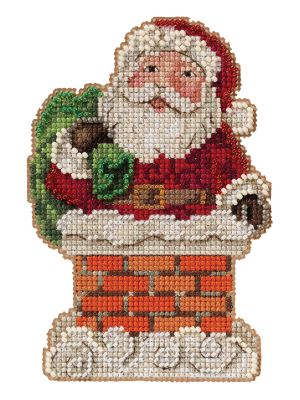 JS20-2112 Santa in Chimney by Mill Hill 