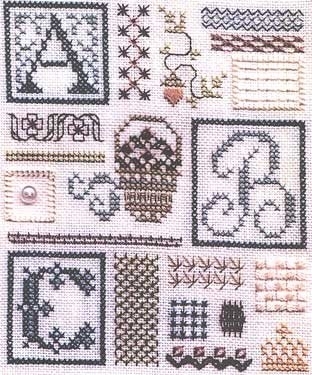 DR110 -  Sampler Of Stitches-Part One ABC by Drawn Thread - RRP £10.00