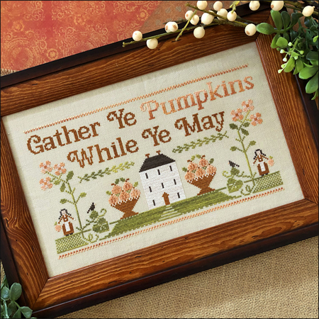 Gather Ye Pumpkins by  Little House Needlework 