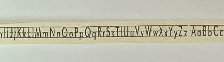 Cotton Tape Ribbon - Alphabet  by  Sew Cool 