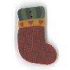 nh1021M Red  Stocking medium  by Just Another Button Company 