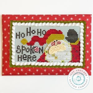 Ho Ho Ho Spoken Here  Chart & Buttons by Art to Heart 