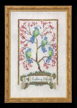 NC144 Four Calling Birds - 12 Days of Christmas by Nora Corbett 