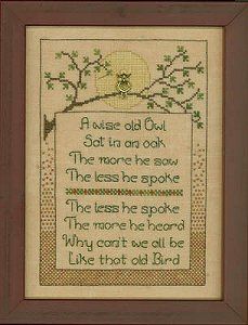 Wise Old Owl by Elizabeth's Needlework Designs 