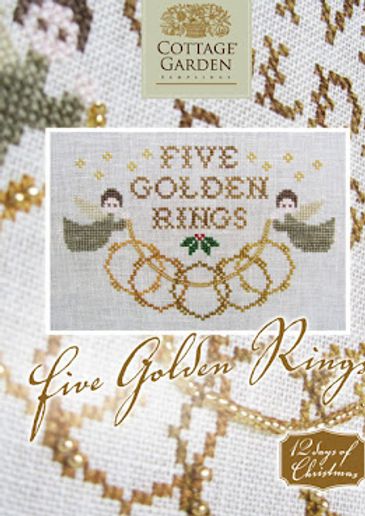 12 Days of Christmas Series - Five Golden Rings  by Cottage Garden Samplings 