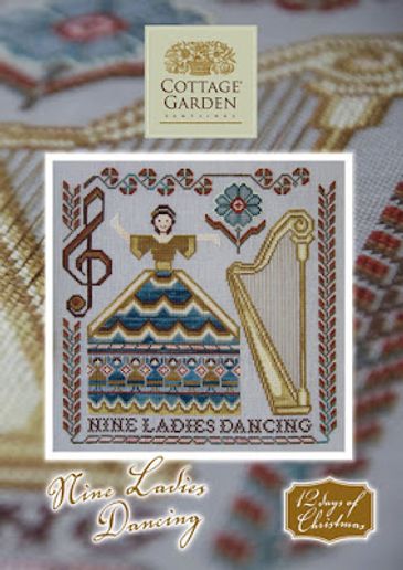 12 Days of Christmas Series - Nine Ladies Dancing by Cottage Garden Samplings 