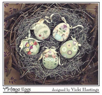 No 336 : Vintage Eggs by The Cricket Collection  