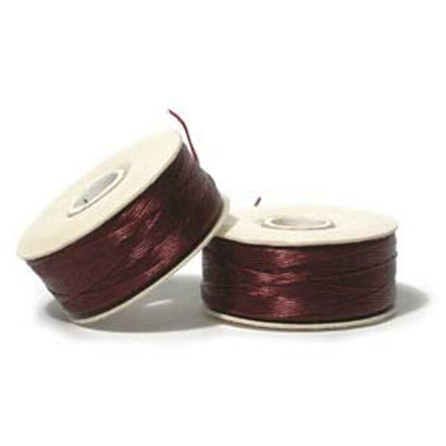 Burgundy -  size D -  58 meter per bobbin - 1 per pack