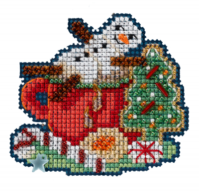 MH18-2231 Marshmallow Snowman Kit by Mill Hill   
