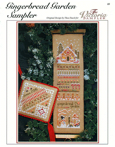  069 Gingerbread Garden Sampler by The Victoria Sampler 
