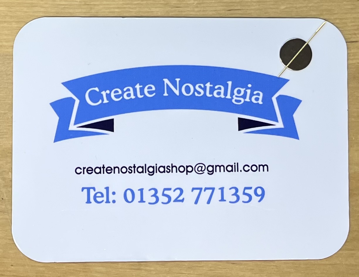 15 cm x 11cm Magnetic Board with Magnet and Gold Needle by Create Nostalgia