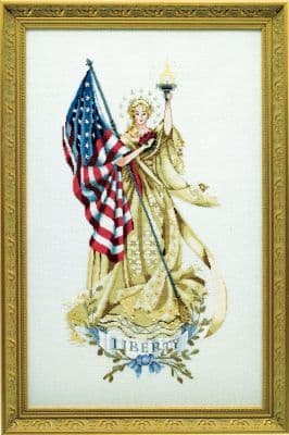  Mirabilia - The Lady of the Flag - Limited Edition printed cross stitch chart - PRE ORDER Only 1 in stock
