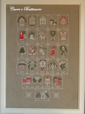 Shabby Advent Calendar by Cuore e Batticuore