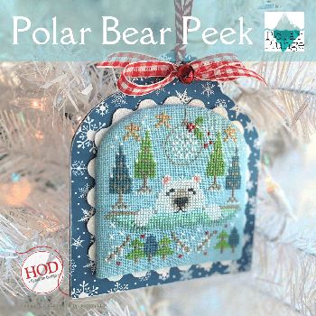 HD - 278 - Polar Bear Peek by Hands On Design  