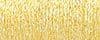 091 : Star Yellow  : #4 Very Fine Braid  : Kreinik Metallic Threads 
