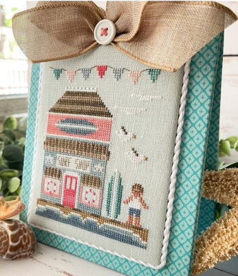 Beach Boardwalk - No 2 Surf Shop by Country Cottage Needlework 