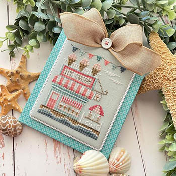 Beach Boardwalk - No 1 - Ice Cream Shop by Country Cottage Needlework 