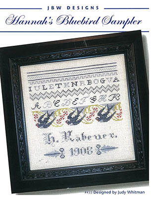 #435 Hannah's Bluebird Sampler by JBW Designs  