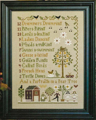 12 Days Of Christmas by Little House Needlework 