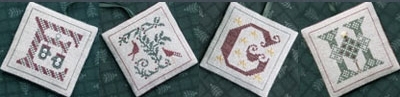 DR228 - The Alphabet Ornaments - Number Two - E F G & H by The Drawn Thread 