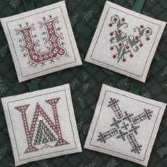 DR239 - The Alphabet Ornaments - Number Six - U V W & X by The Drawn Thread 