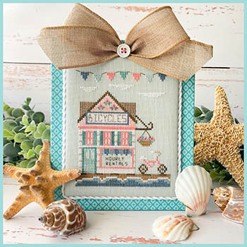 Beach Boardwalk -  No 3 Bike Shop by Country Cottage Needlework 