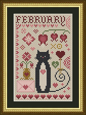  February Cat  by Happiness Is Heartmade