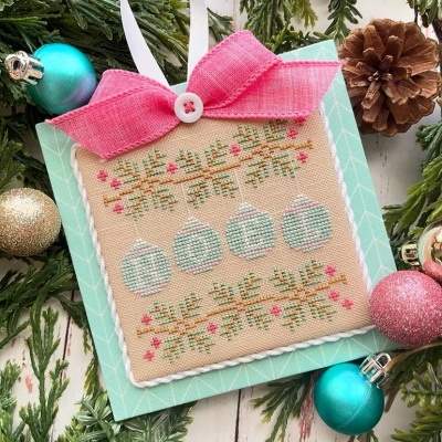 12 Noel Ornaments - Pastel Collection by Country Cottage Needlework