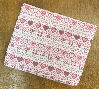 Cross Stitch Hearts by Project bag 2 in stock 