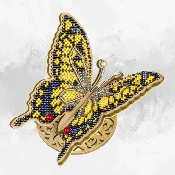 Wonderland Crafts -  FLK-608 – “Elegant Butterfly” Wooden Bead Kit
