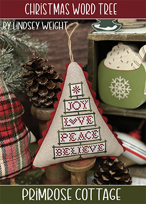 Primrose Cottage Stitches  - Christmas Word Tree