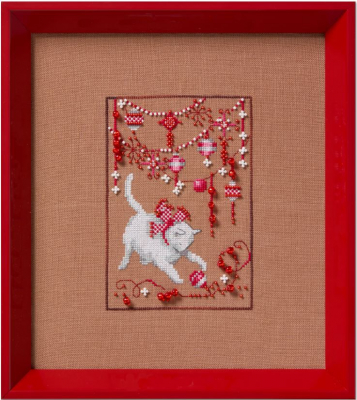 Nora Corbett - NC362 Kitty Christmas Fair Isle Red Collection  