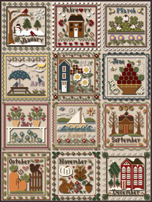 Little House Needlework - Months Of The Year