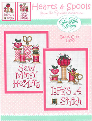L470 Hearts & Spools by Sue Hillis Designs 