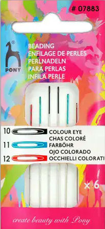 Sizes 10-12 : 6 Pieces Beading by Pony 07883