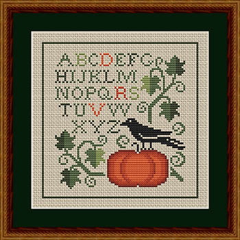 Autumn Crow And Pumpkin by Happiness Is Heartmade 